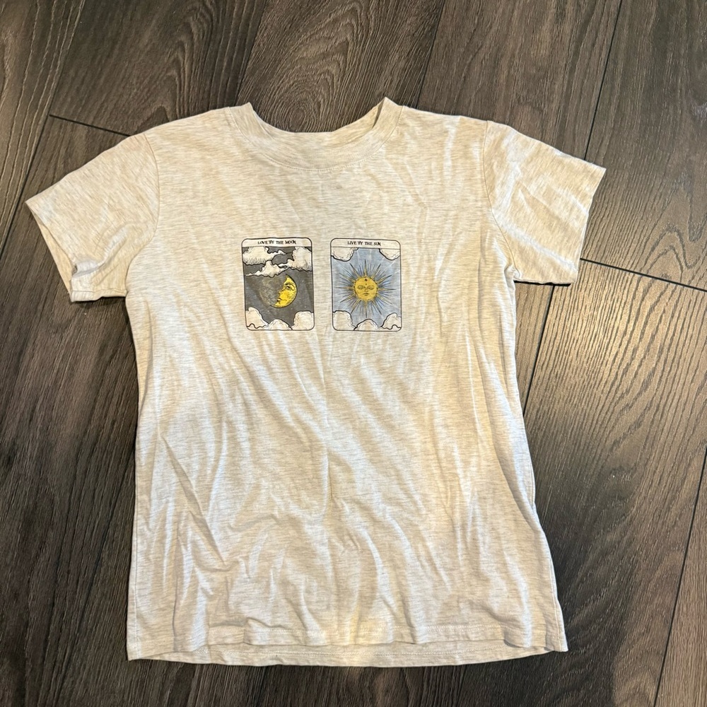Cotton On Light Gray Graphic Tee